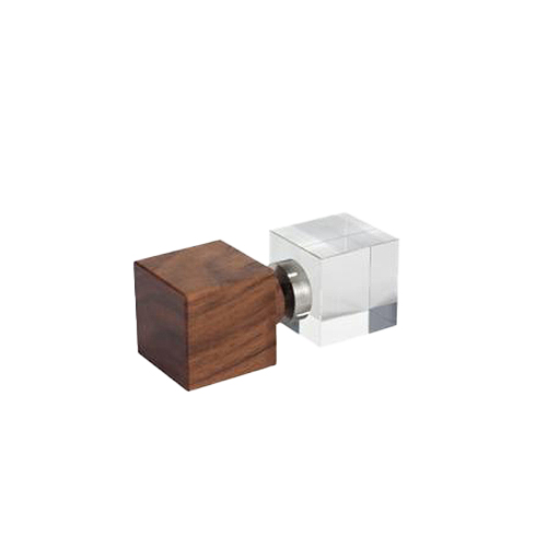 FSR-Design Türgriff, Holz/Edelstahl, zweifarbig, quadratisch